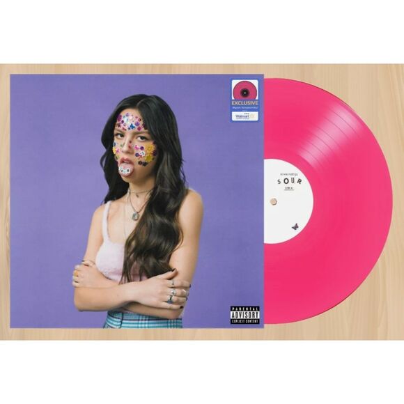 VINYL Olivia Rodrigo: Sour - Ltd Edition Magenta Transparent Pink Colored LP NEW - Picture 3 of 5
